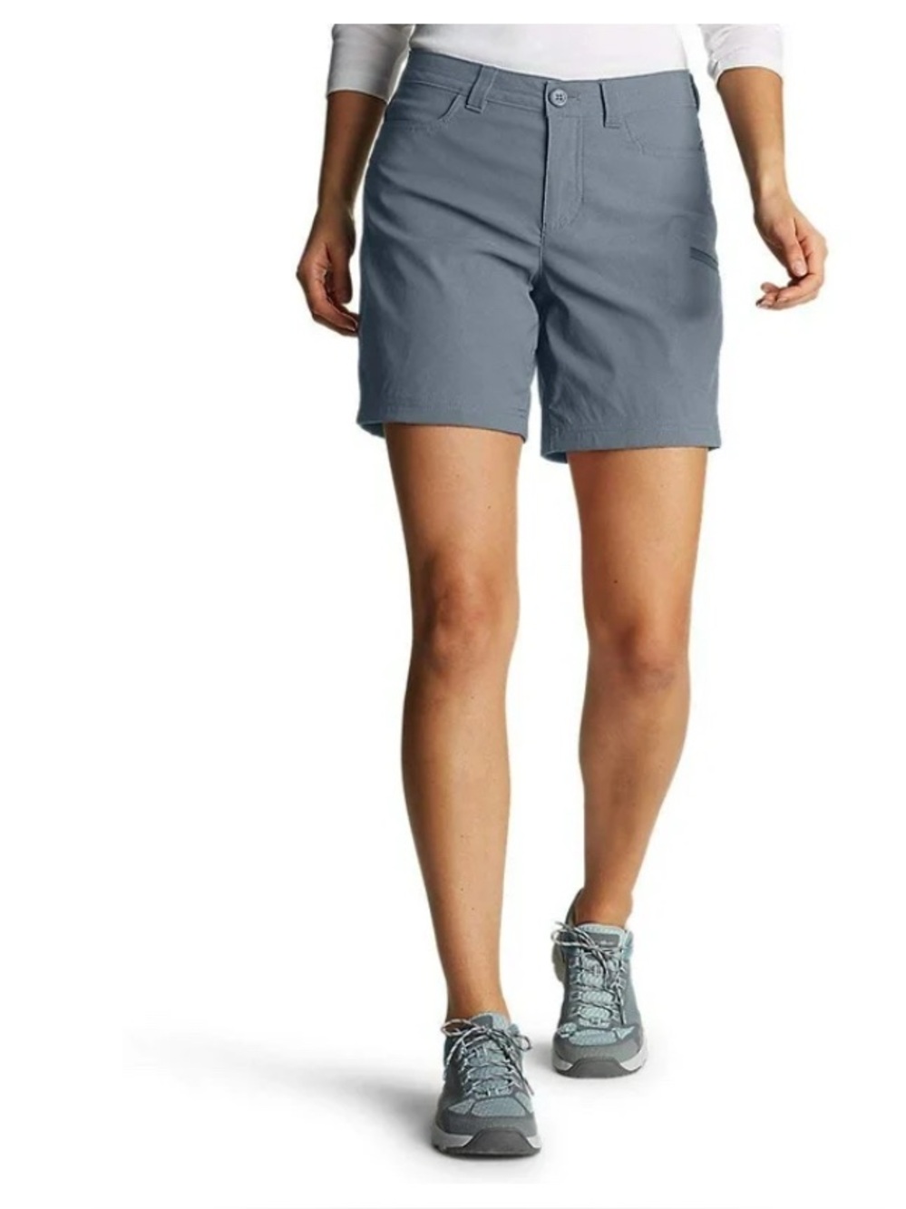 Women's Eddie Bauer Rainier Graphite Gray Waterproof Active Shorts/Hiking NWT